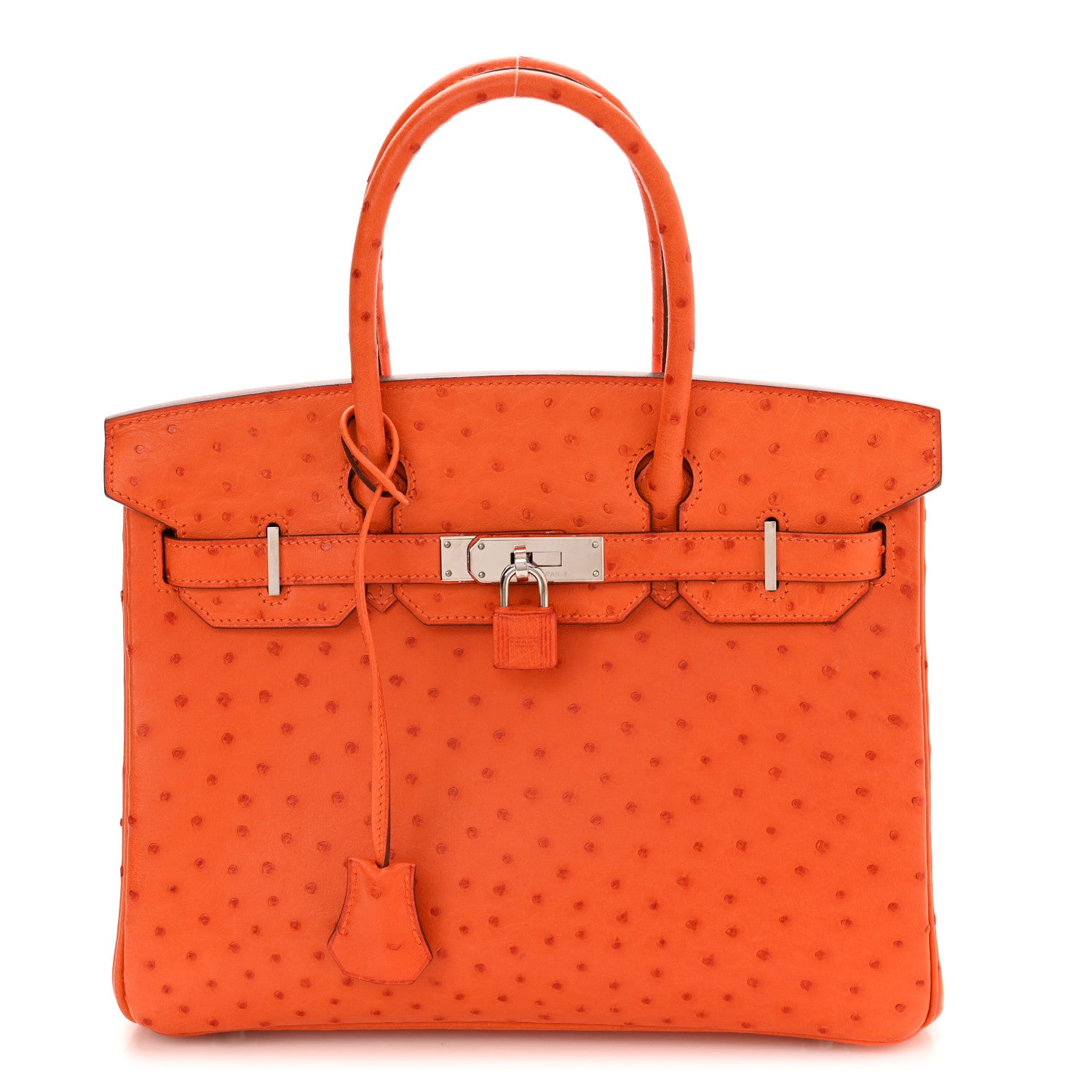 Hermes Ostrich Birkin 30 Tangerine 1 of 11