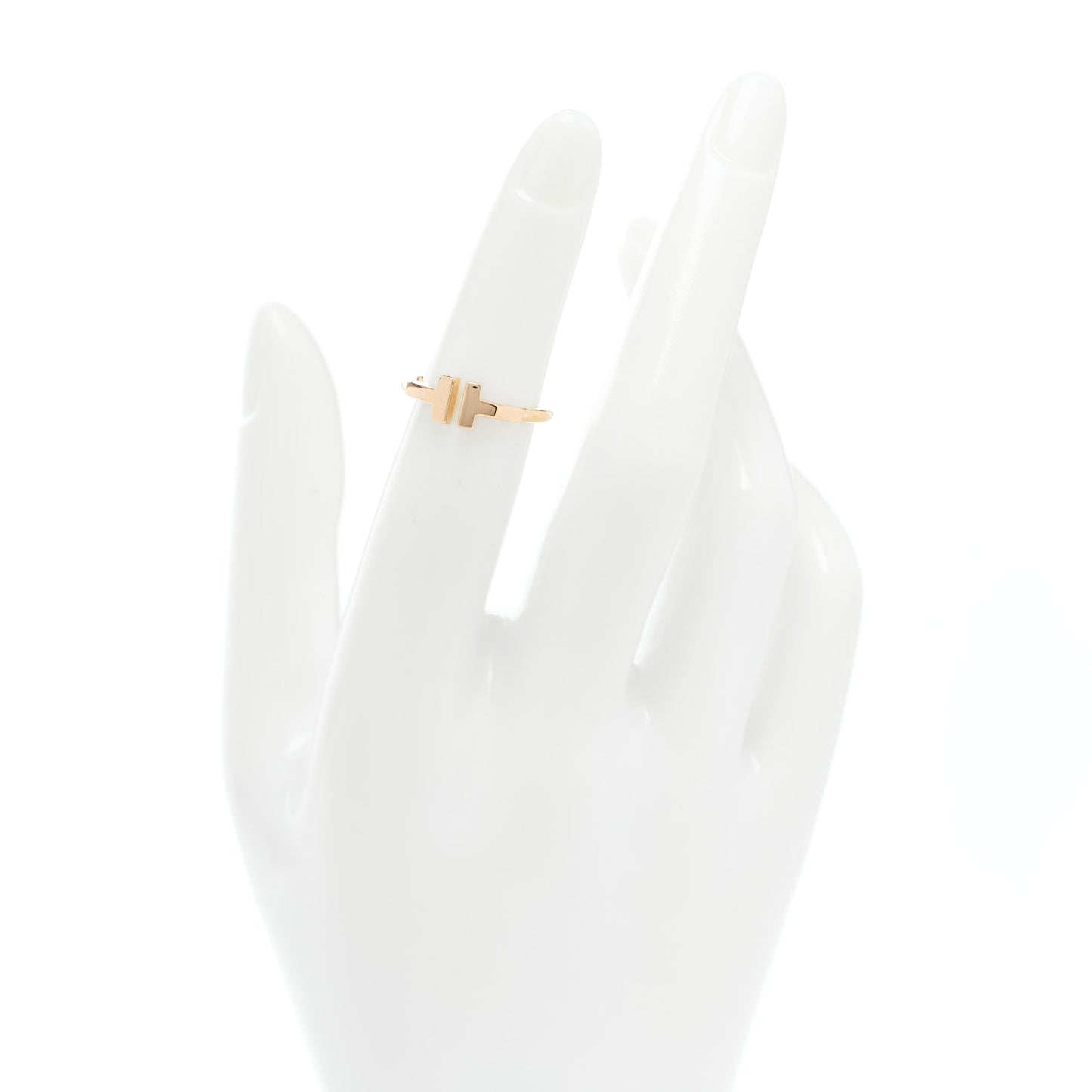 18K Rose Gold T Wire Ring 48 4.5