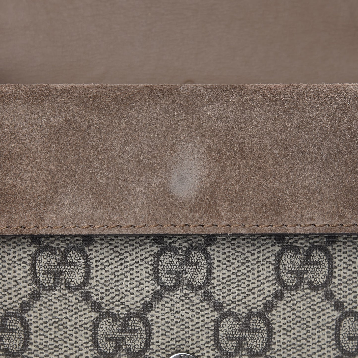 GG Supreme Monogram Super Mini Dionysus Shoulder Bag Taupe