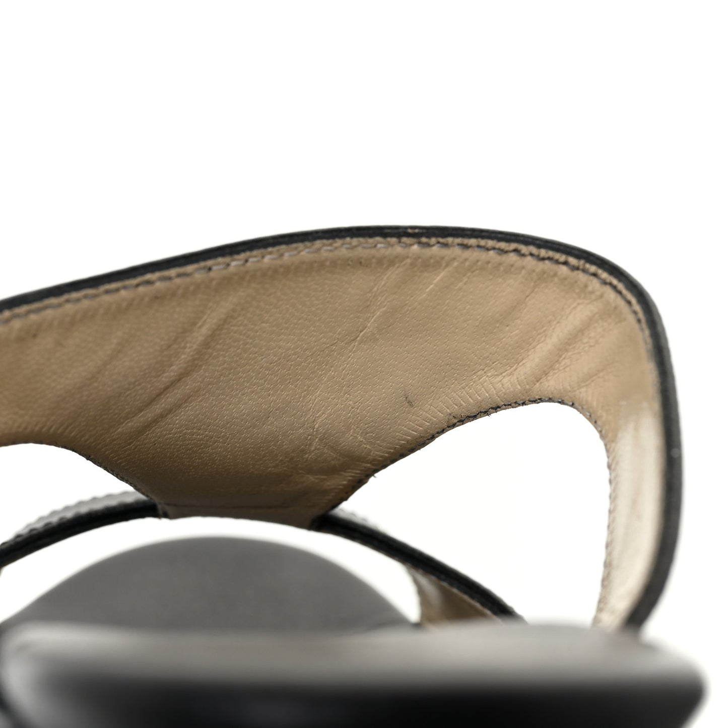 Calfskin Pledge T-Strap Espardille Wedge Sandals 38 Black