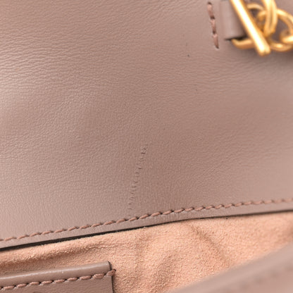 Gucci Calfskin Matelasse Super Mini GG Marmont Shoulder Bag Porcelain Rose 11 of 13