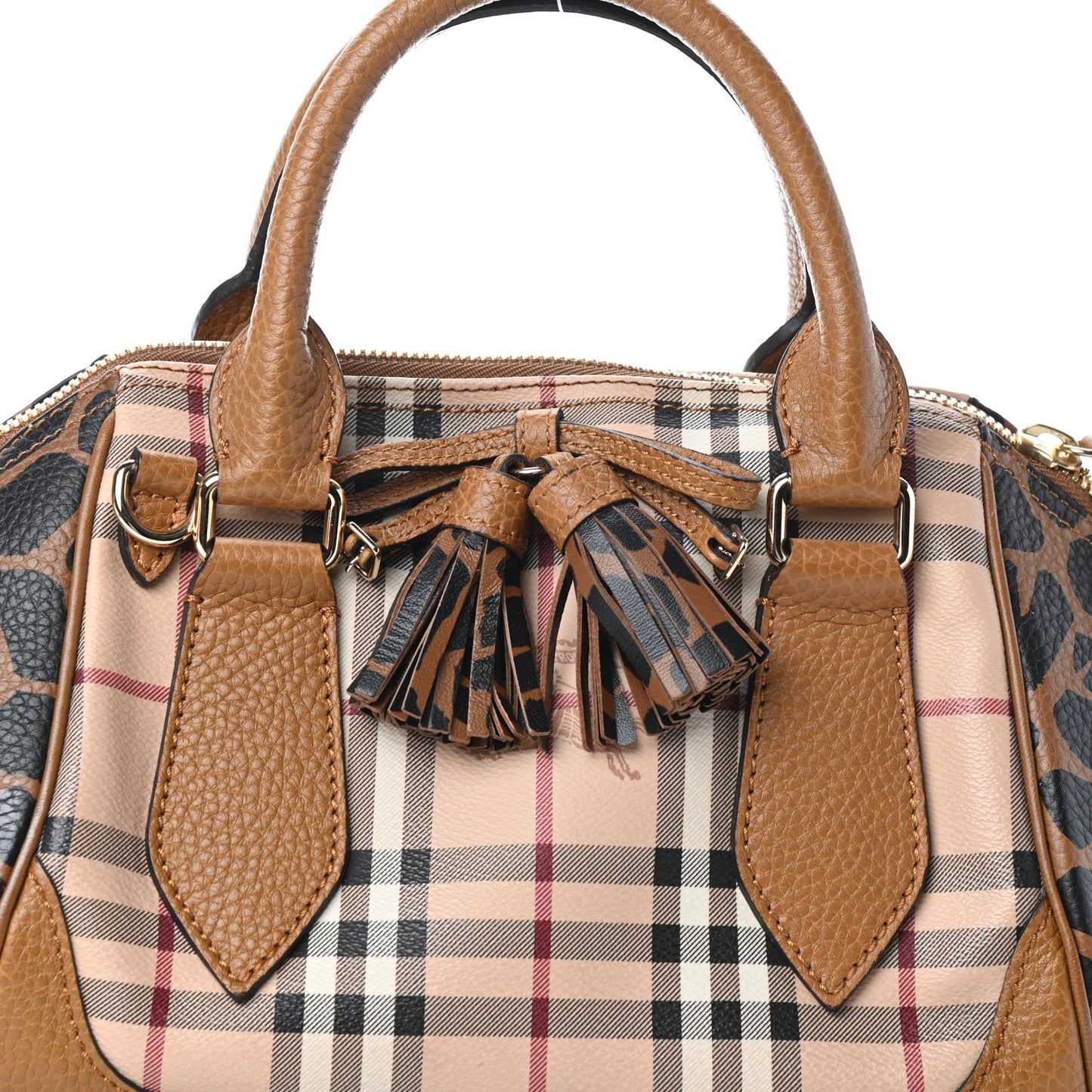 Haymarket Check Animal Print Small Blaze Satchel