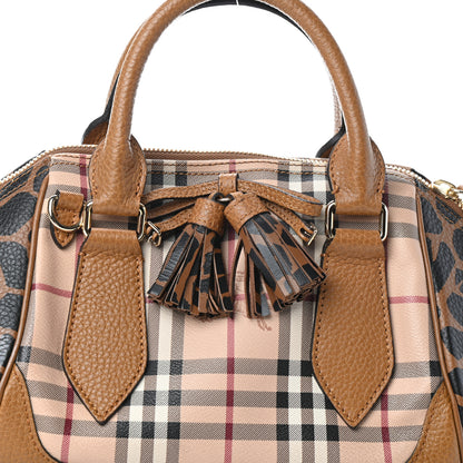 Burberry Haymarket Check Animal Print Small Blaze Satchel 7 of 9