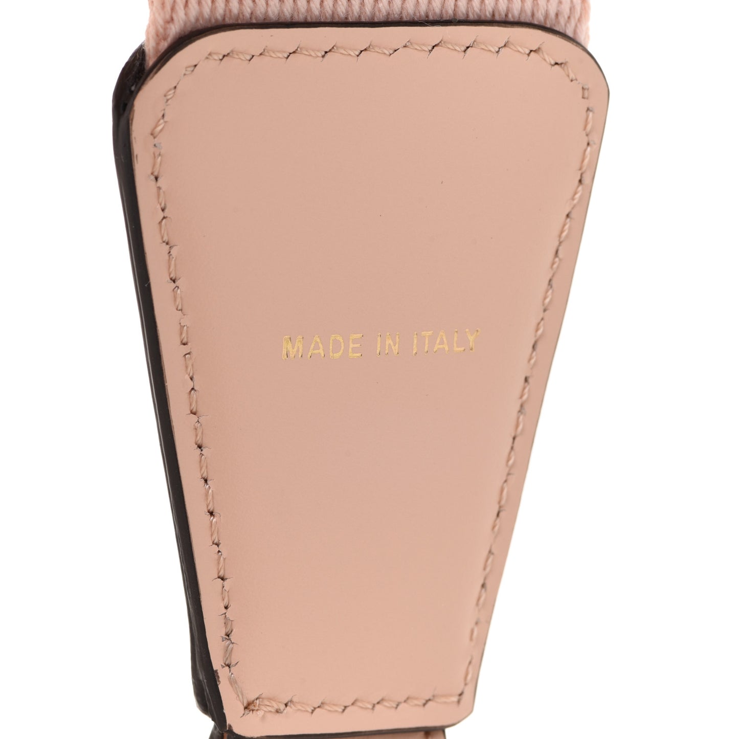 Jacquard Ribbon Vitello King FF Bi-Color Intreccio Adjustable Strap You Light Rose Camel