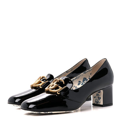 Gucci Vernice GG Victoire 55mm Loafer Pumps 39.5 Black 4 of 10