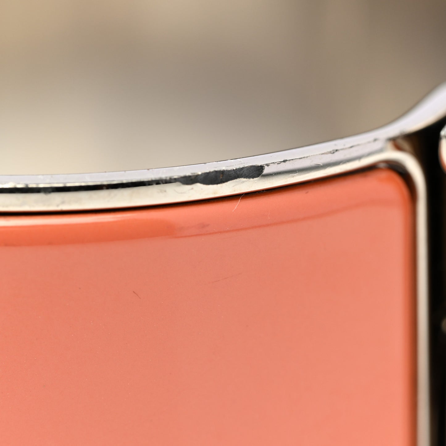 Enamel Extra Wide Clic Clac H Bracelet PM Orange Fruite White