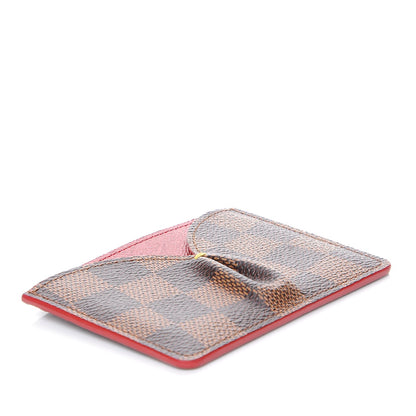Louis Vuitton Damier Ebene Caissa Card Holder Cherry 4 of 7