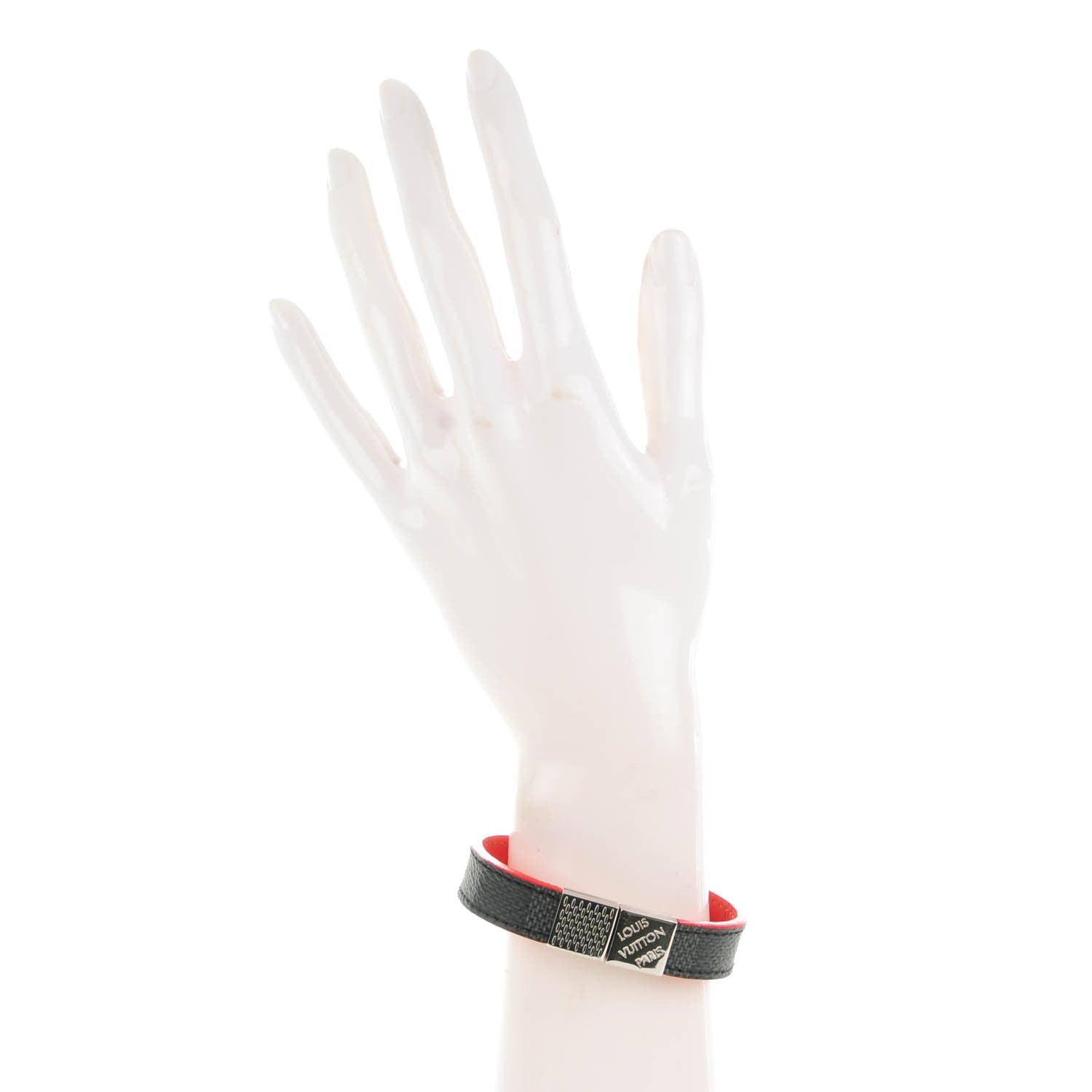 Louis Vuitton Damier Graphite Pull It Bracelet 19 Magma 2 of 3