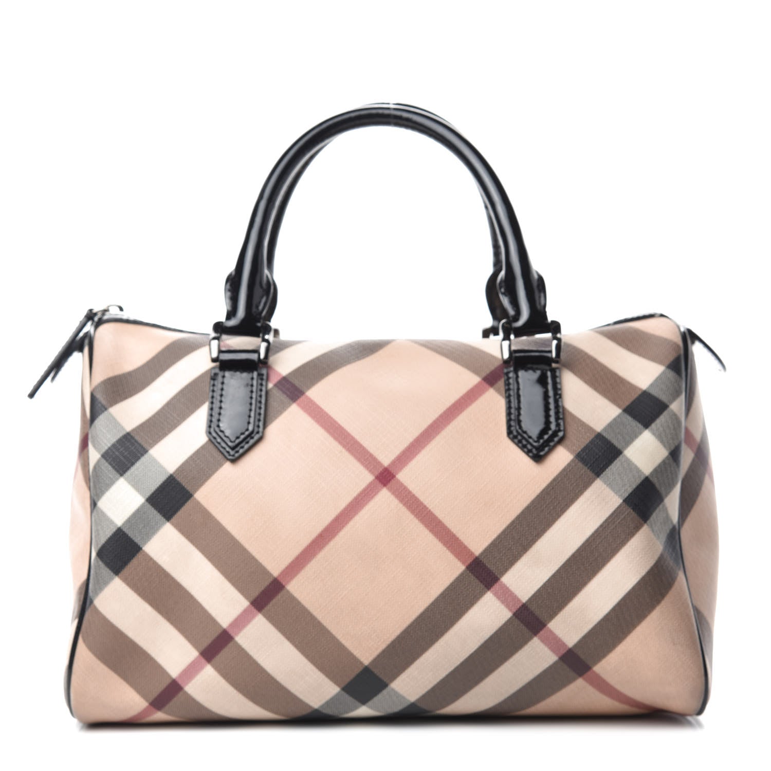 Burberry Nova Check Small Chester Bowling Bag Black 1 of 14