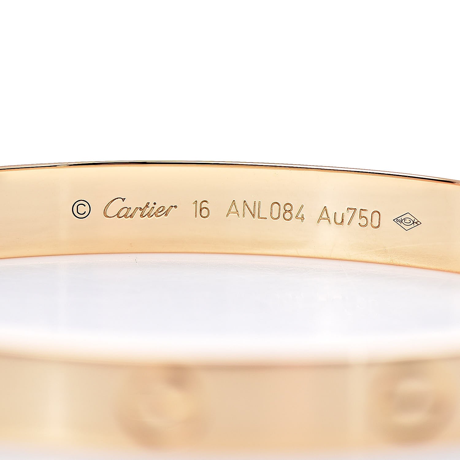 Cartier 18K Yellow Gold LOVE Bracelet 16 4 of 5