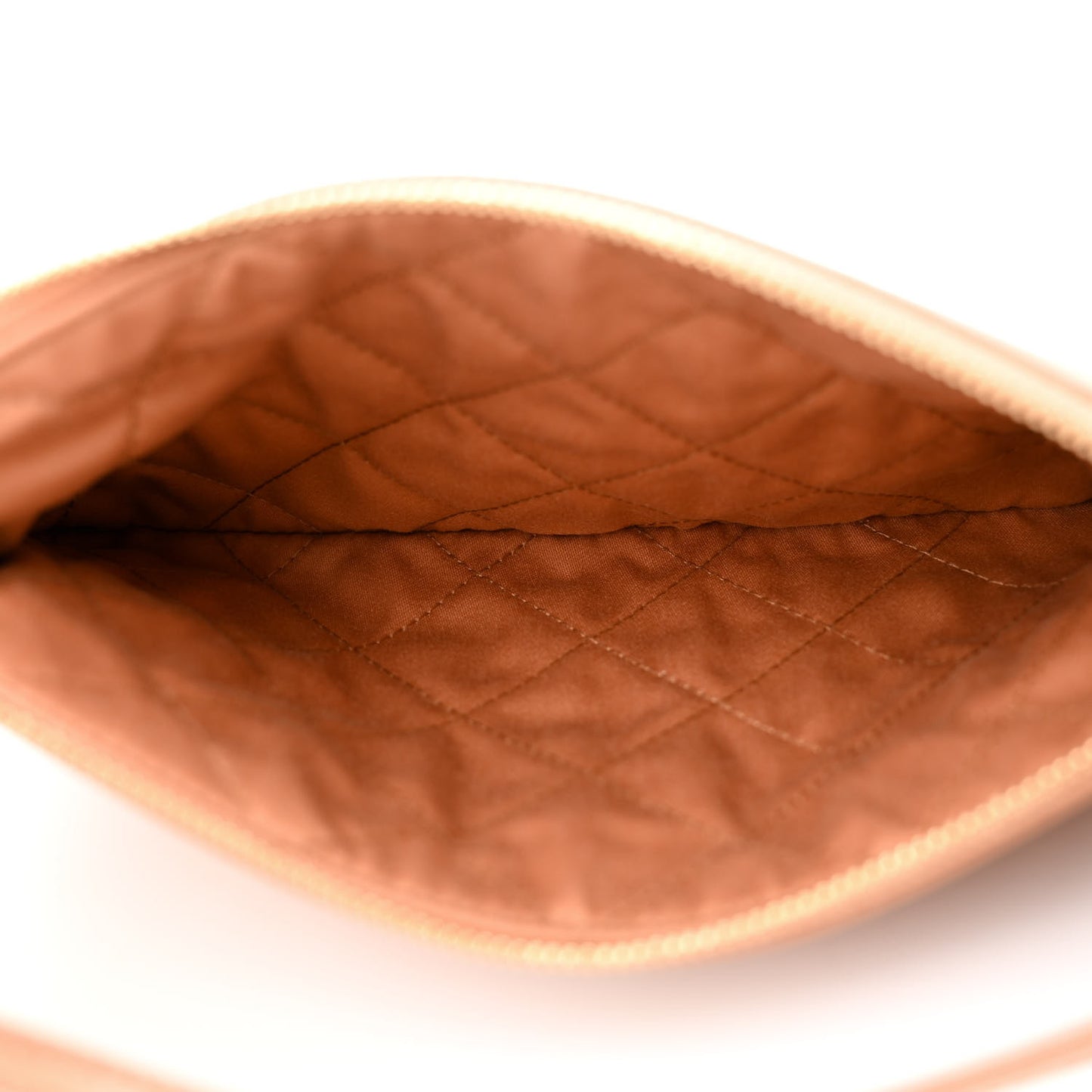 Shiny Calfskin Quilted Chanel 22 Camel