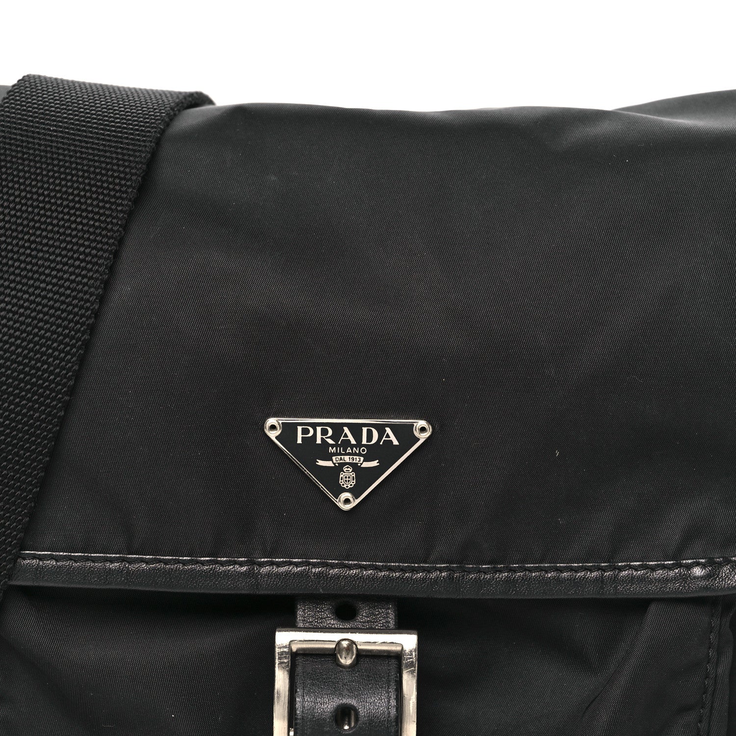 Prada Nylon Vela Messenger Black 7 of 9