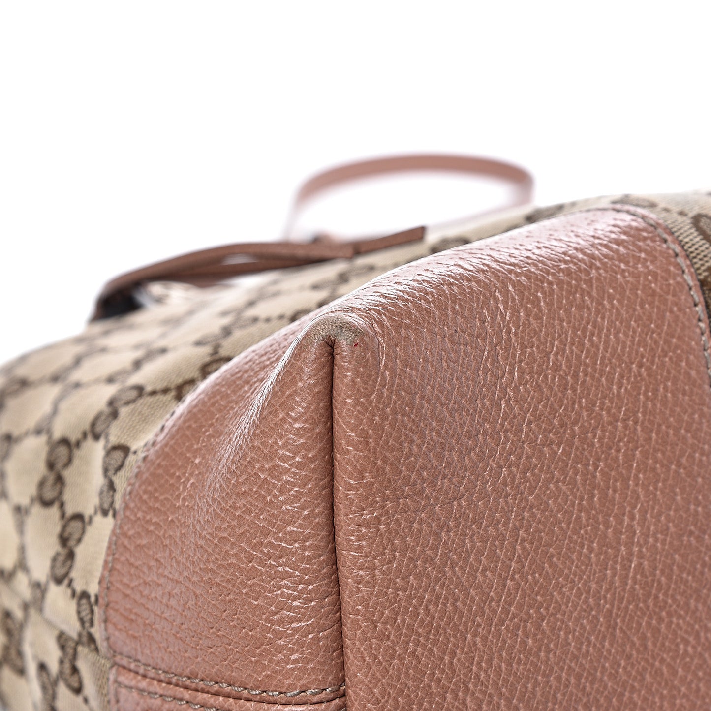 Monogram Medium Bree Foldover Tote Beige Soft Pink