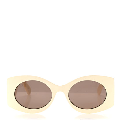 Gucci Acetate Frame GG Marmont Logo Sunglasses GG0810S Ivory 2 of 9