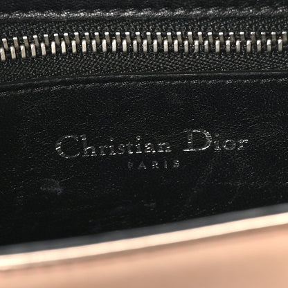 Christian Dior Metallic Glazed Calfskin Diorama Club Bag Rose Gold Pink 6 of 10