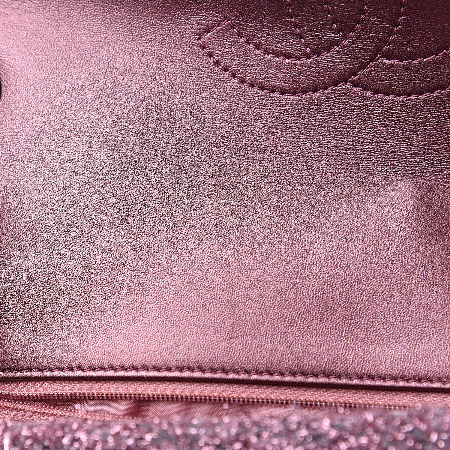 Chanel Lurex Knit Medium Pluto Glitter Flap Pink 12 of 12