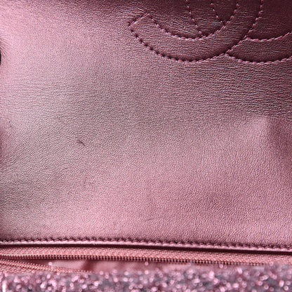 Chanel Lurex Knit Medium Pluto Glitter Flap Pink 12 of 12