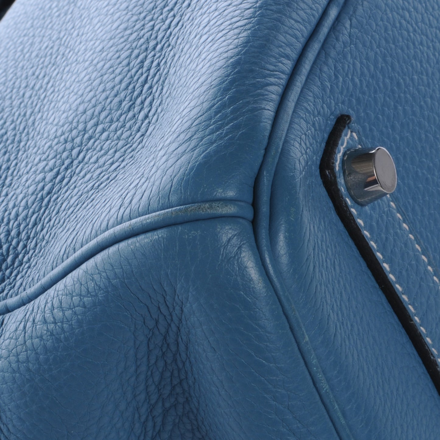 Taurillon Clemence Birkin 35 Blue Jean