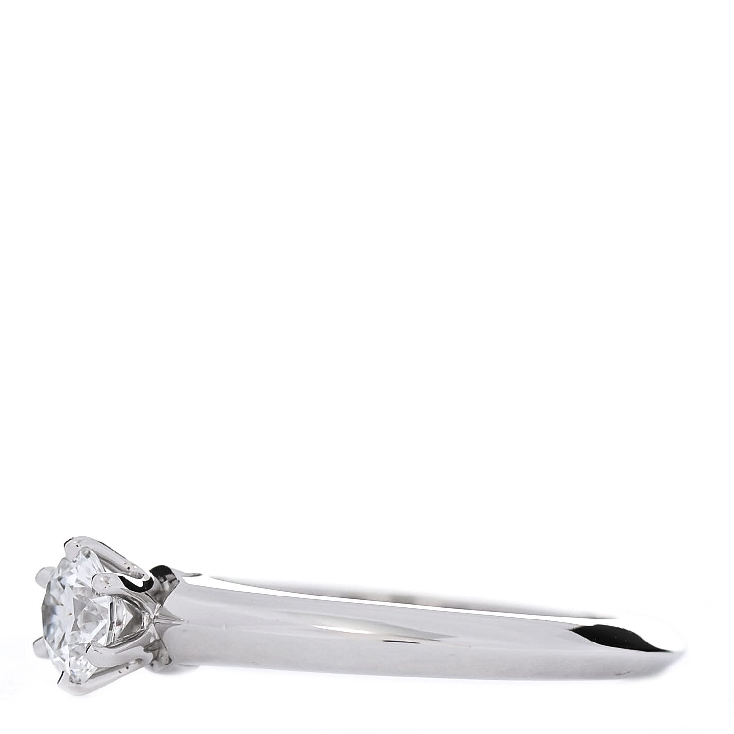 Tiffany Platinum Diamond .40ct Solitaire Engagement Ring 50 5.5 3 of 6