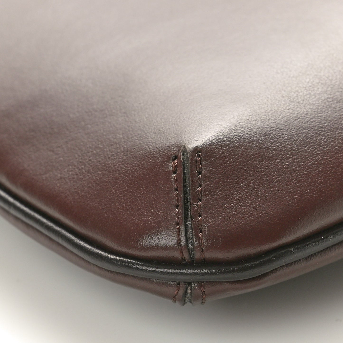 Smooth Calfskin Le Bisou Medium Brown
