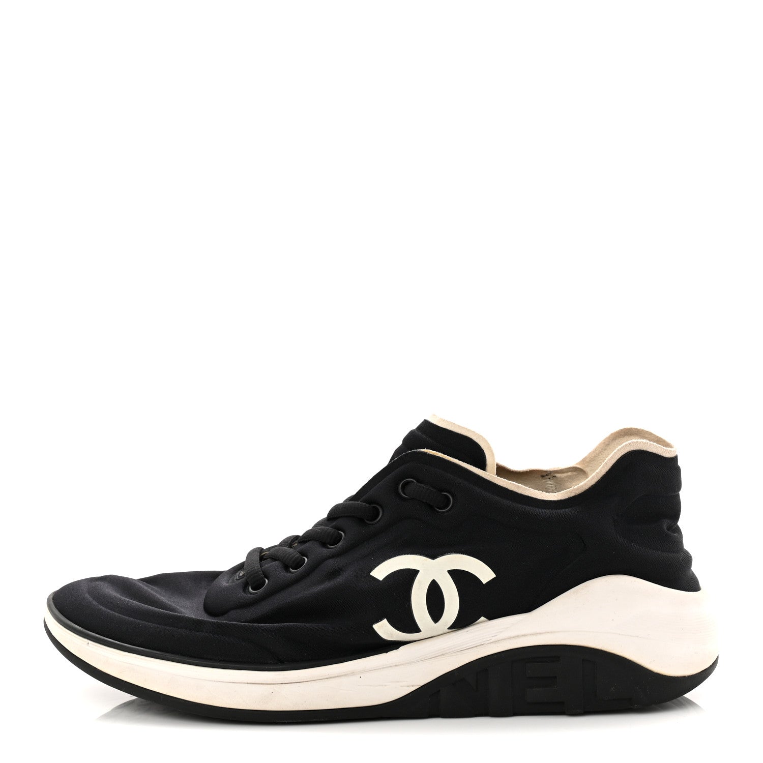 Chanel Lycra CC Sneakers 41 Navy 1 of 8