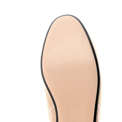 Gucci Monogram Macro GG Nappa Charlotte Womens Princetown Slippers 39 Beige Perfect Pink 9 of 10