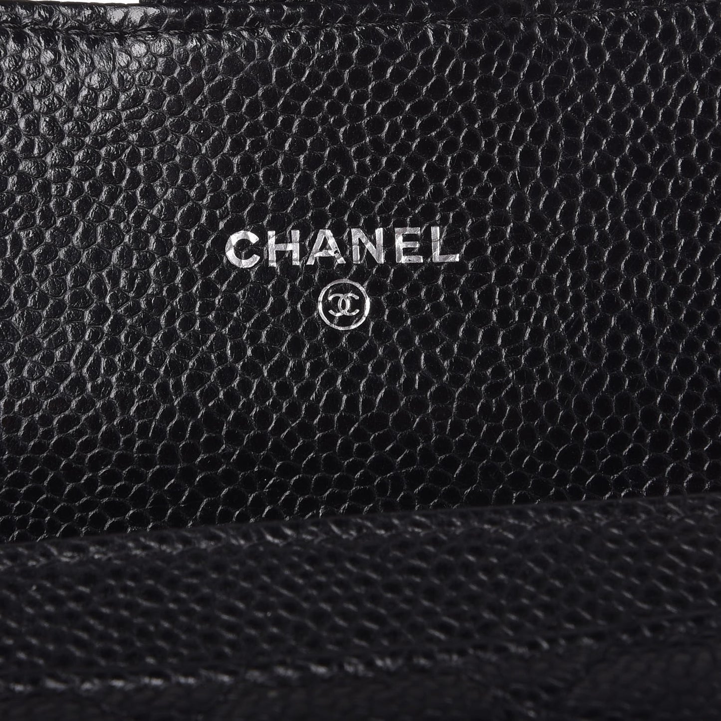 Caviar Quilted Small Flap Wallet Black