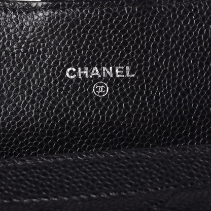 Chanel Caviar Quilted Small Flap Wallet Black 6 of 13