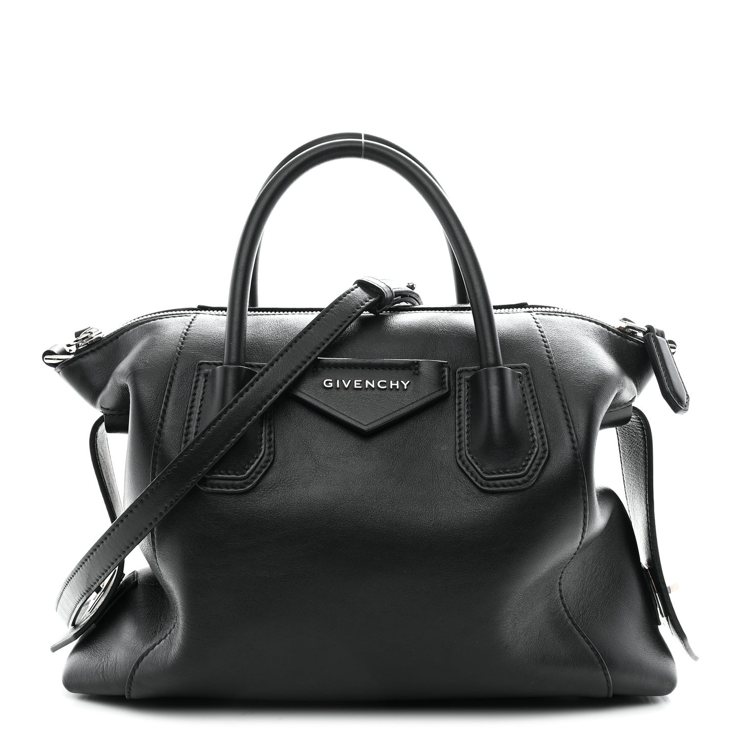 Smooth Calfskin Small Soft Antigona Black