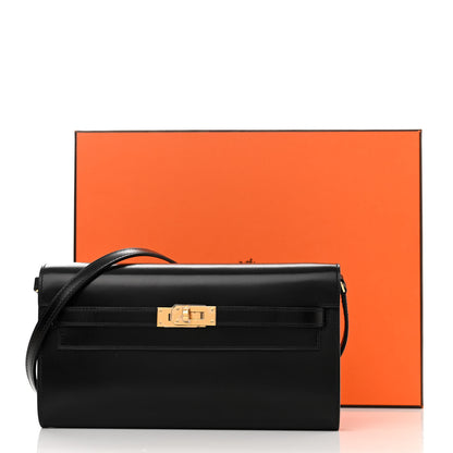 Hermes Box Kelly Wallet To Go Rock Black 10 of 10