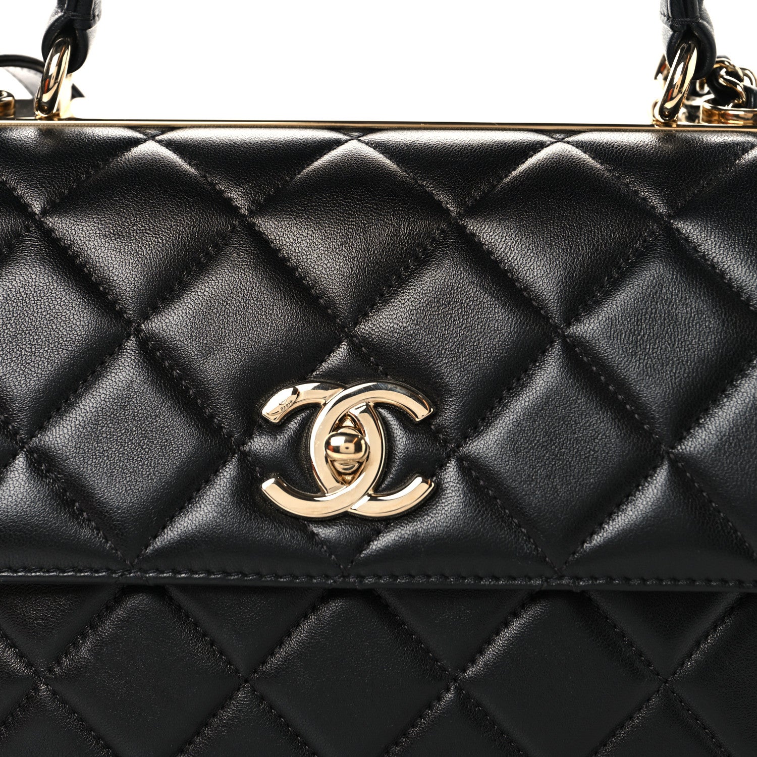 Chanel Lambskin Quilted Small Trendy CC Dual Handle Flap Bag Black 9 of 12