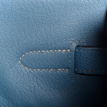 Hermes Togo Birkin 35 Blue Jean 27 of 37