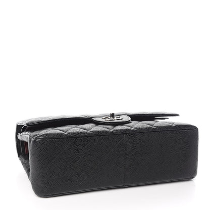 Chanel Caviar Quilted Jumbo Double Flap Black 4 of 12