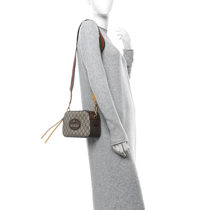 Gucci GG Supreme Monogram Web Neo Vintage Shoulder Bag Beige New Acero Crop 2 of 11