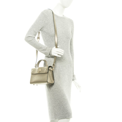 Christian Dior Metallic Grained Calfskin Mini Diorever Flap Bronze 2 of 7