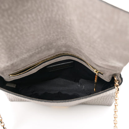 Burberry Signature Grain Medium Mildenhall Crossbody Bag Pale Grey 5 of 9
