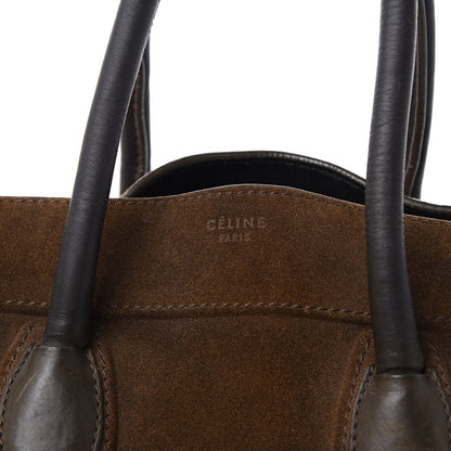 Celine Suede Medium Phantom Luggage Olive 8 of 18