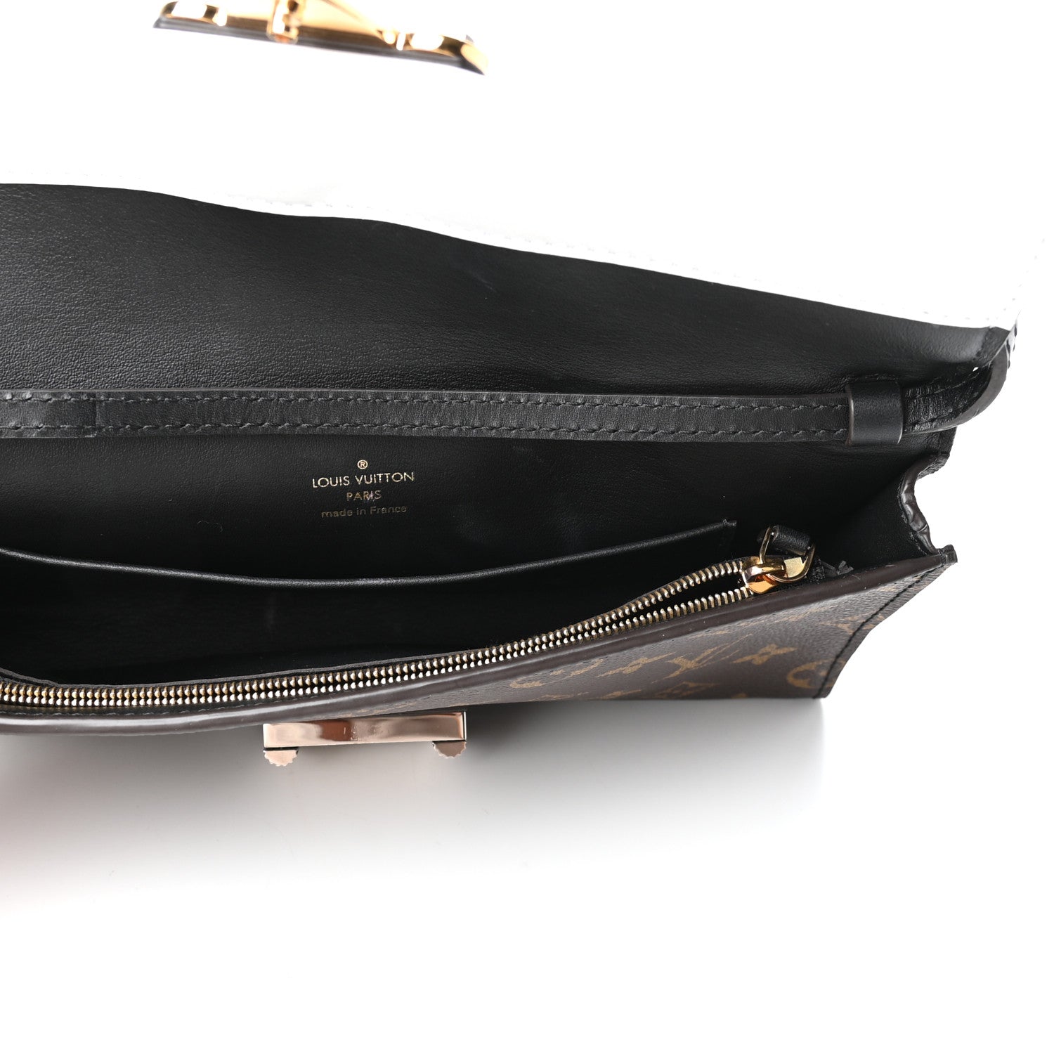 Louis Vuitton Calfskin Monogram Column Clutch 5 of 8