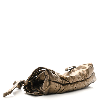 Gucci Metallic Calfskin Hysteria Clutch Gold 3 of 6