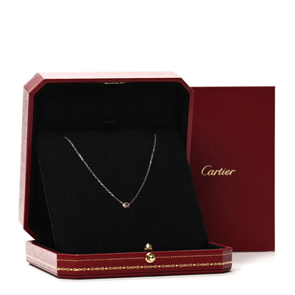 Cartier 18K Pink Gold Pink Sapphire D'Amour Pendant Necklace 7 of 7
