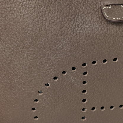 Hermes Taurillon Clemence Evelyne III PM Etoupe 13 of 14