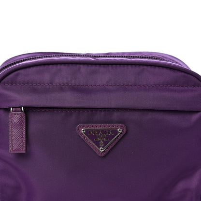 Prada Tessuto Nylon Saffiano Cosmetic Pouch Ciclamino 6 of 8