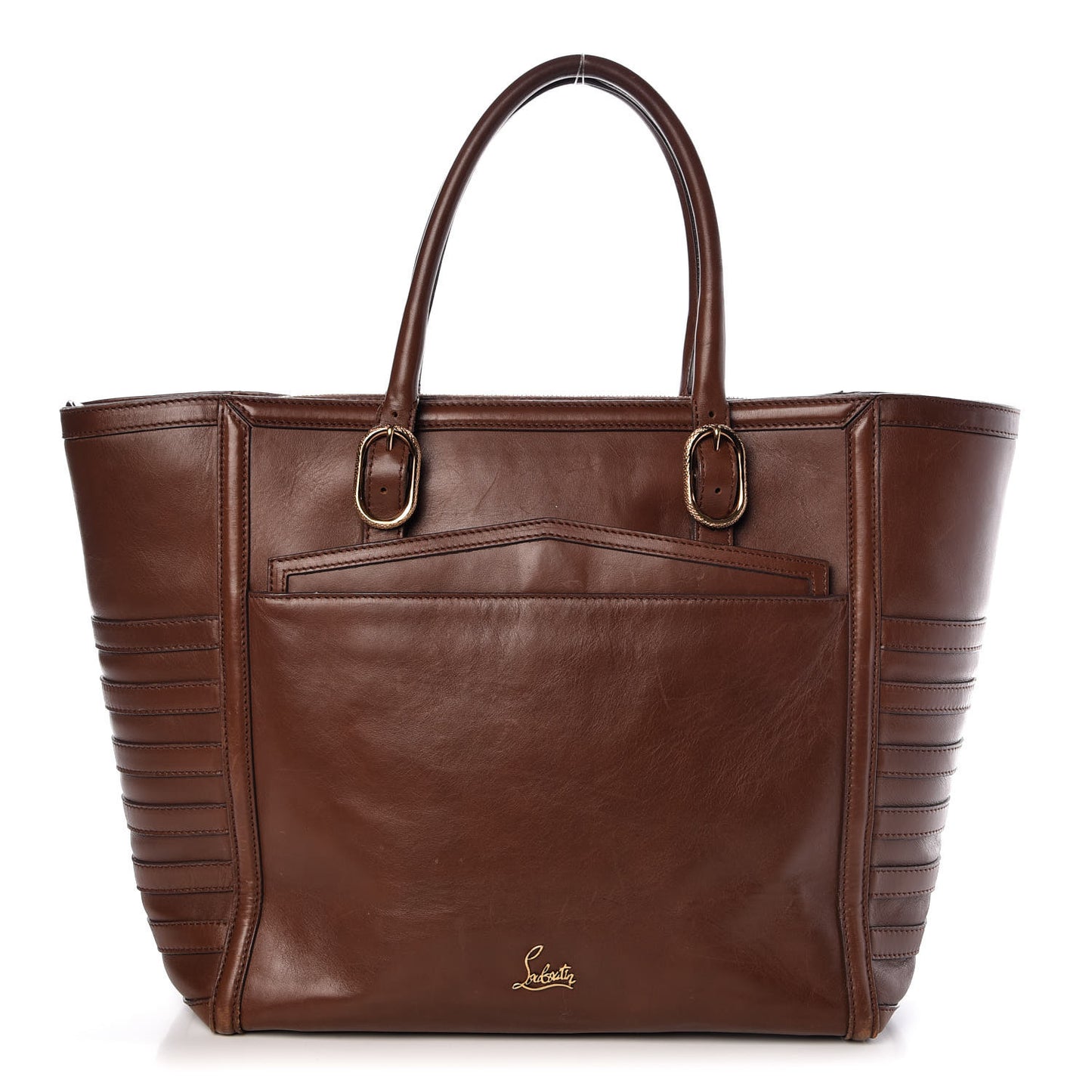 Calfskin Farida Shopping Bag Havane