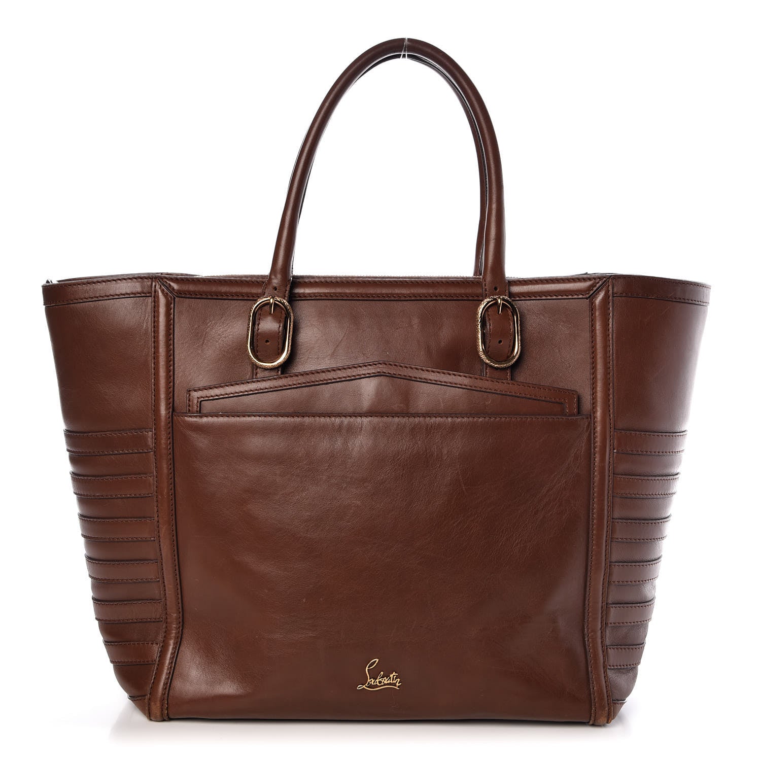 Christian Louboutin Calfskin Farida Shopping Bag Havane 1 of 14