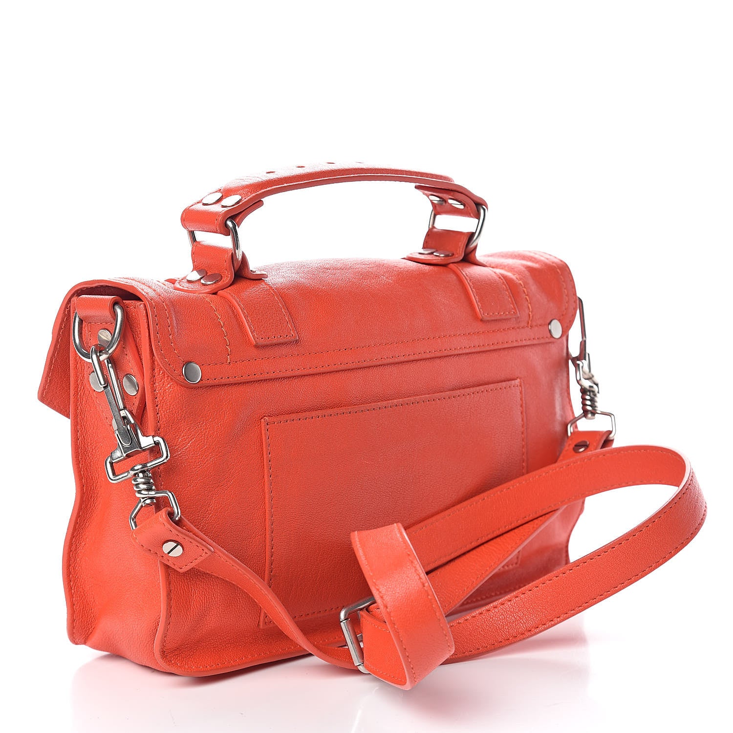Proenza Schouler Lambskin Tiny PS1 Satchel Orange Pepper 3 of 13