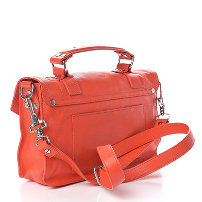 Proenza Schouler Lambskin Tiny PS1 Satchel Orange Pepper 3 of 13