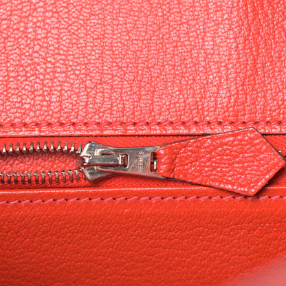 Hermes Chevre Mysore Birkin 25 Rouge Vif 18 of 42
