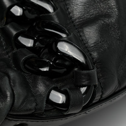 Chanel Calfskin Modern Chain Rhodoid East West Tote Black 14 of 17