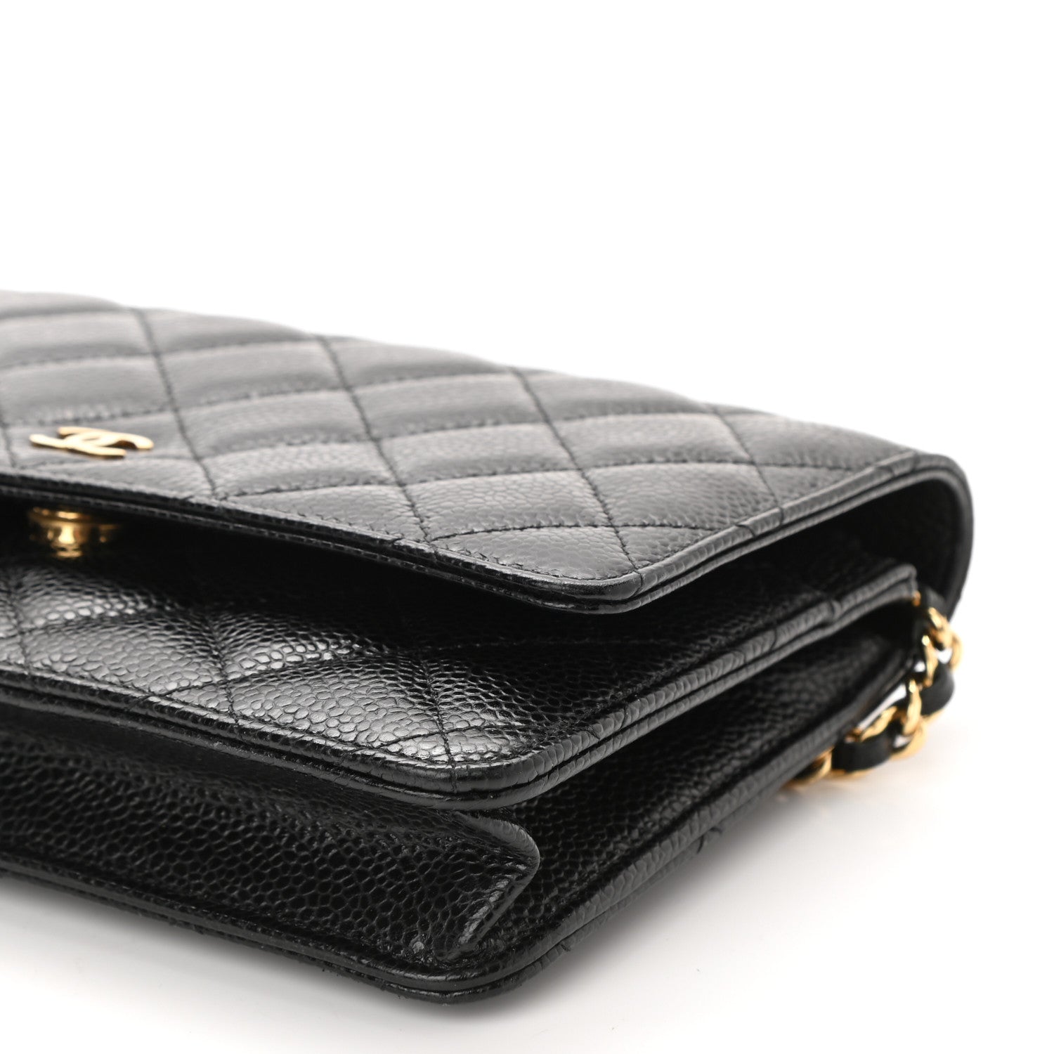 Chanel Caviar Quilted Wallet On Chain WOC Black 11 of 12