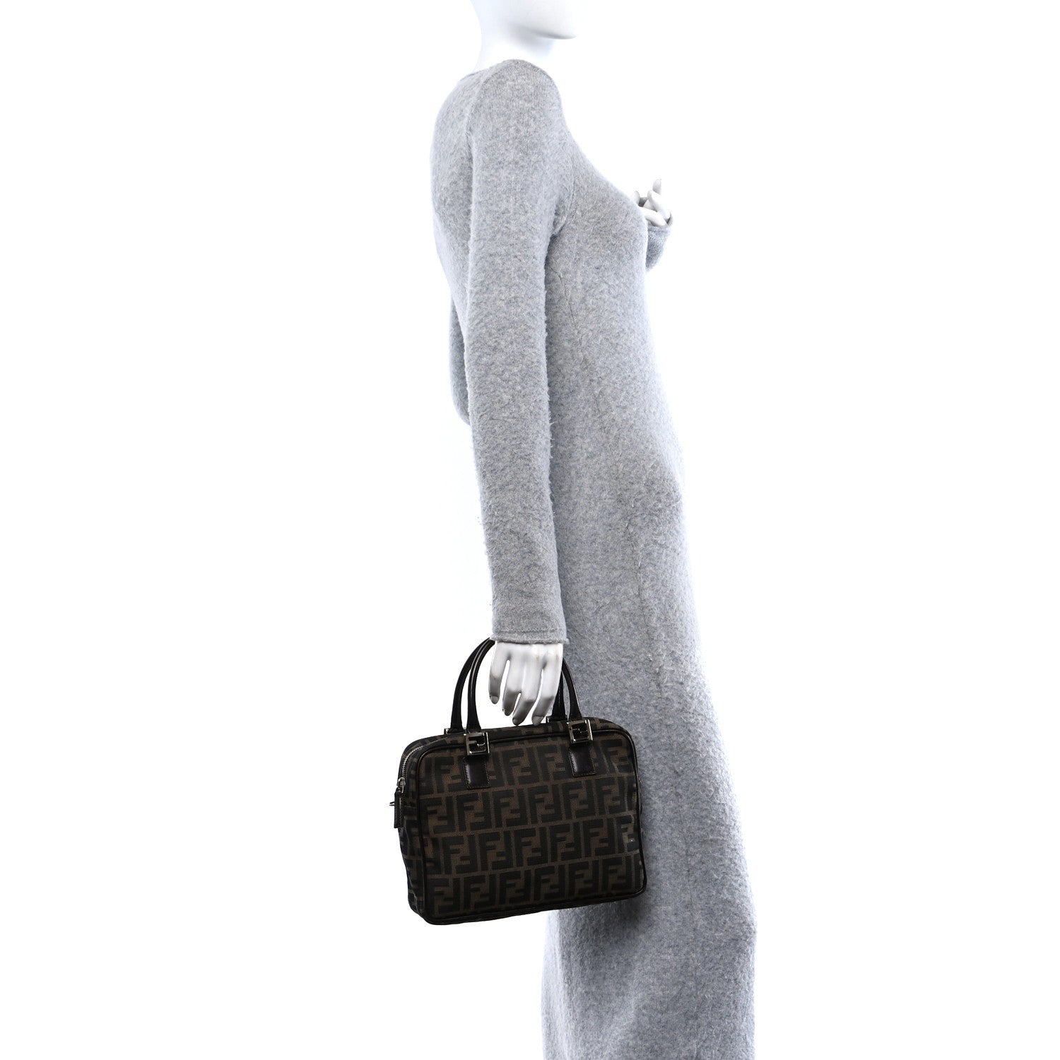 Fendi Zucca Top Handle Bag Tobacco 2 of 10